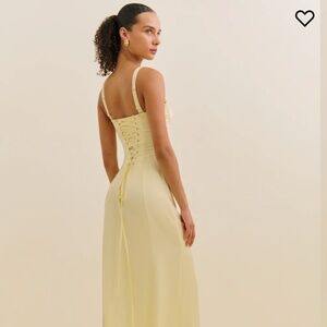 Britney Satin Dress Reformation x Devon Lee Carlson